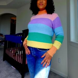 Multi Color Sweater from Fun Sport. Size Medium.